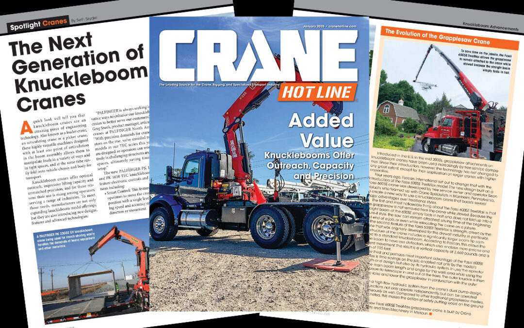 Fassi 600SE TreeMax Featured in January edition of Crane Hot Line